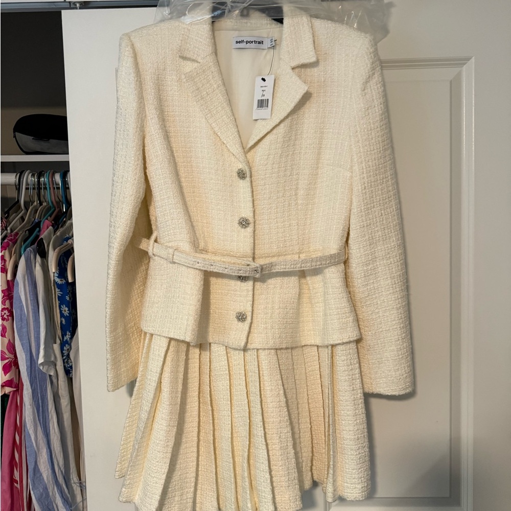 Self Portrait Boucle Jacket Minidress